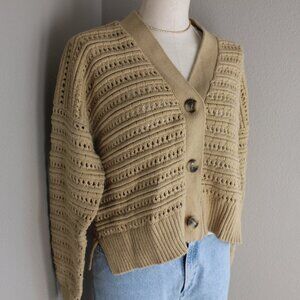 NWT Madewell Desert Dune Tanfield Cardigan